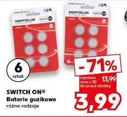 Kaufland SWITCH ON Baterie guzikowe oferta