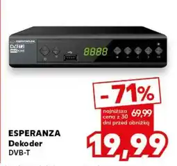 Kaufland ESPERANZA Dekoder DVB-T oferta