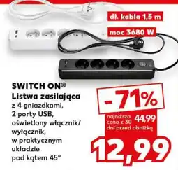 Kaufland SWITCH ON Listwa zasilająca oferta
