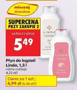 Biedronka Płyn do kąpieli Linda, 1,3 l oferta