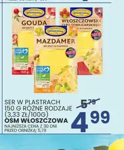 Wafelek Ser w plastrach OSM Włoszczowa oferta