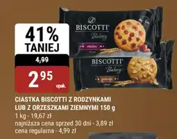 bi1 Ciastka biscotti z rodzynkami / z orzeszkami ziemnymi oferta