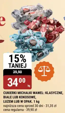bi1 Cukierki michałki wawel: klasyczne, białe / kokosowe oferta