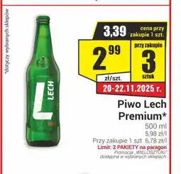 Delikatesy Sezam Piwo Lech oferta