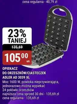 bi1 Opiekacz do orzeszków/ciasteczek adler ad 3039 xl oferta