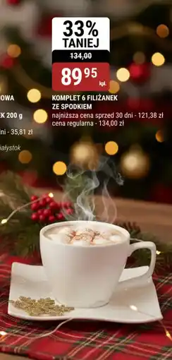bi1 Komplet 6 filiżanek ze spodkiem oferta