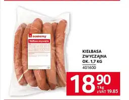 Selgros Kiełbasa zwyczajna oferta