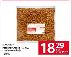 Selgros Makaron pełnoziarnisty oferta