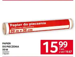 Selgros Papier do pieczenia 50 m oferta