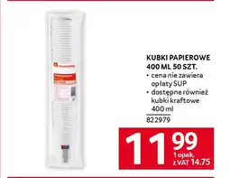 Selgros Kubki papierowe oferta