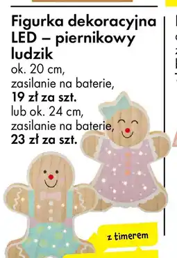 Tedi Figurka dekoracyjna LED – piernikowy ludzik oferta