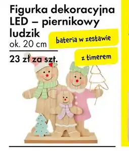 Tedi Figurka dekoracyjna LED – piernikowy ludzik oferta