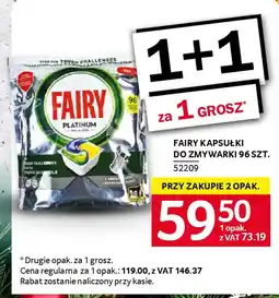 Selgros Fairy kapsułki do zmywarki oferta