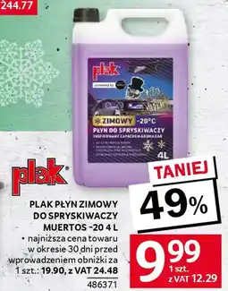 Selgros Plak płyn zimowy do spryskiwaczy muertos -20 oferta