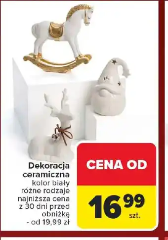 Carrefour Dekoracja ceramiczna oferta