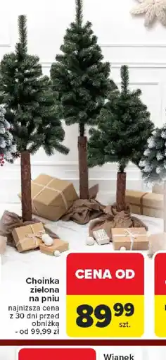 Carrefour Choinka zielona na pniu oferta