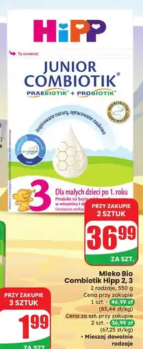 Dino Mleko Bio Combiotik Hipp 2, 3 różne rodzaje oferta