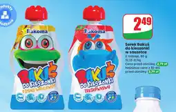 Dino Serek Bakuś do kieszonki w saszetce truskawkowy Bakoma oferta