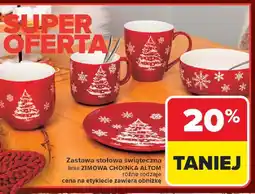 Carrefour Zestawa stołowa świąteczna oferta