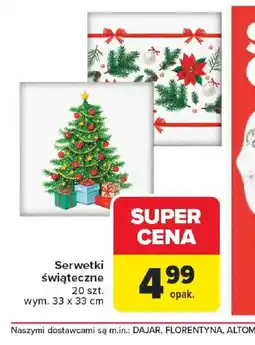 Carrefour Serwetki świąteczne oferta