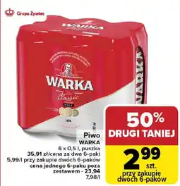 Carrefour Piwo WARKA oferta