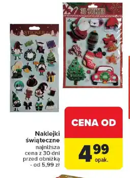 Carrefour Naklejki świąteczne oferta