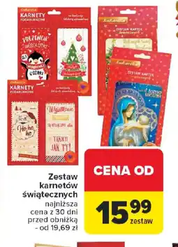 Carrefour Zestaw karnetów świątecznych oferta