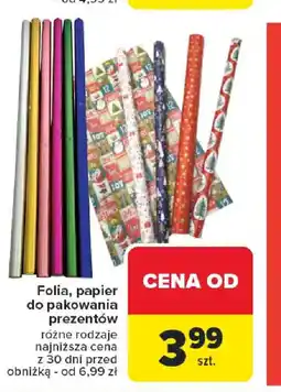 Carrefour Folia, papier do pakowania prezentów oferta
