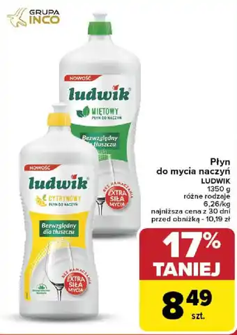 Carrefour Płyn do mycia naczyń LUDWIK oferta