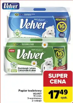 Carrefour Papier toaletowy VELVET oferta