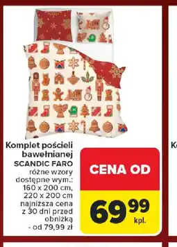 Carrefour Komplet pościeli bawełnianej oferta