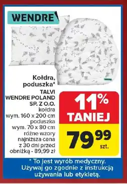 Carrefour Kołdra, poduszka oferta