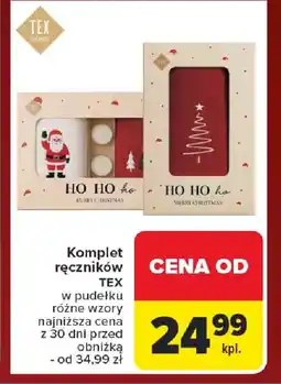 Carrefour Komplet ręczników oferta