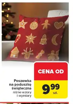 Carrefour Poszewka na poduszkę świąteczna oferta