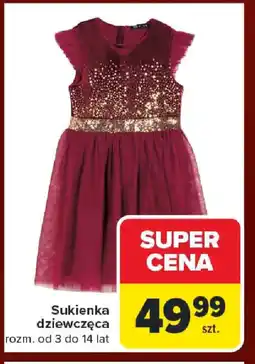 Carrefour Sukienka dziewczęca oferta