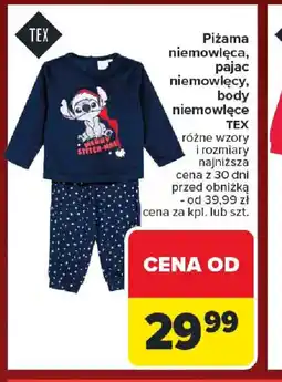 Carrefour Piżama niemowlęca, pajac niemowlęcy, body niemowlęce oferta