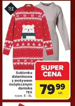 Carrefour Sukienka dzianinowa oferta