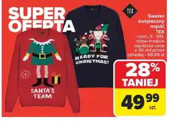 Carrefour Sweter świąteczny męski oferta