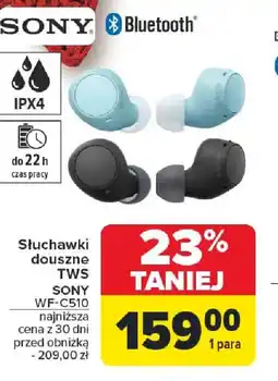Carrefour Słuchawki douszne TWS Sony oferta