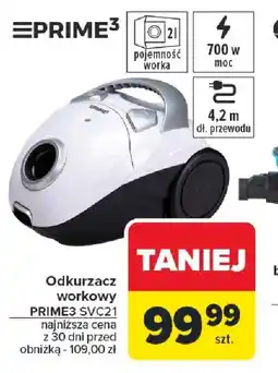 Carrefour Odkurzacz workowy PRIME3 SVC21 oferta