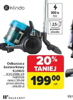 Carrefour Odkurzacz bezworkowy oferta