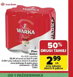 Carrefour Piwo Warka oferta