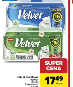 Carrefour Papier toaletowy Velvet oferta