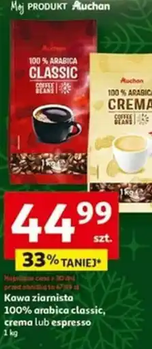 Auchan Kawa ziarnista oferta