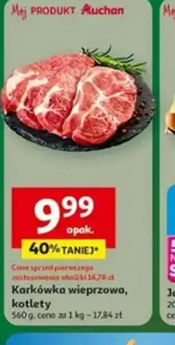 Auchan Karkówka wieprzowa, kotlety oferta