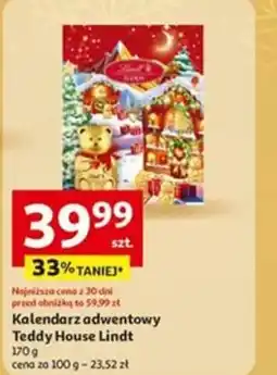 Auchan Kalendarz adwentowy Teddy House Lindt oferta