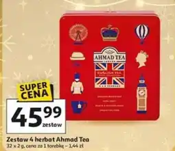 Auchan Zestaw 4 herbat Ahmad Tea oferta