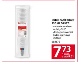 Selgros Kubki papierowe oferta