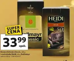Auchan Kawa mielona Dallmayr i czekolada Heidi oferta