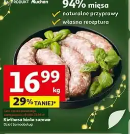 Auchan Kiełbasa biała surowa oferta